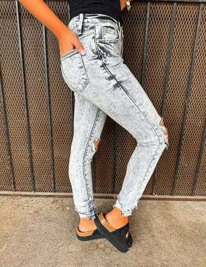 Midnight Moves Distressed Skinny Jeans