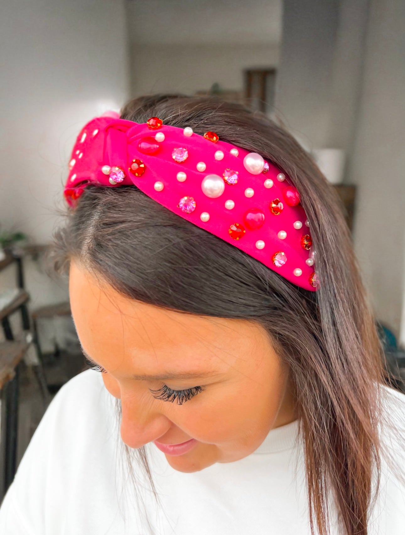 Pink Pearl Elegance Headband