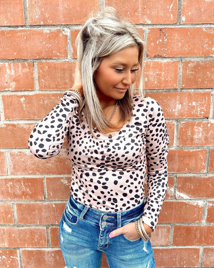 Look At me Leopard Bodysuit Top