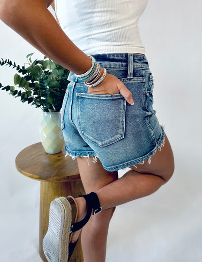 The Kingston Vintage Wash Denim Shorts