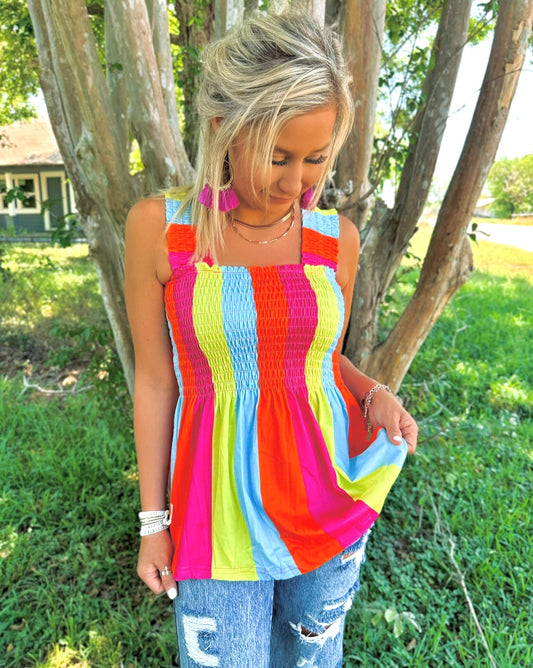 SunKissed In Stripes Tank Top