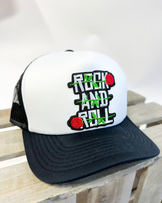 Rock And Roll Roses Trucker Hat