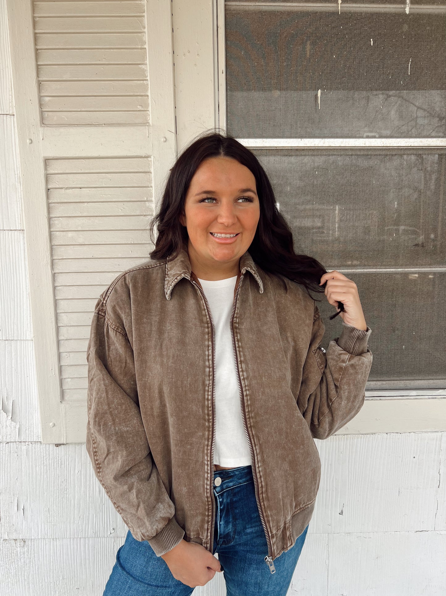 Heart Of Gold Oversized Denim Jacket