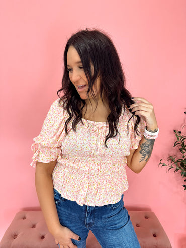 Match My Mood Floral Blouse Top