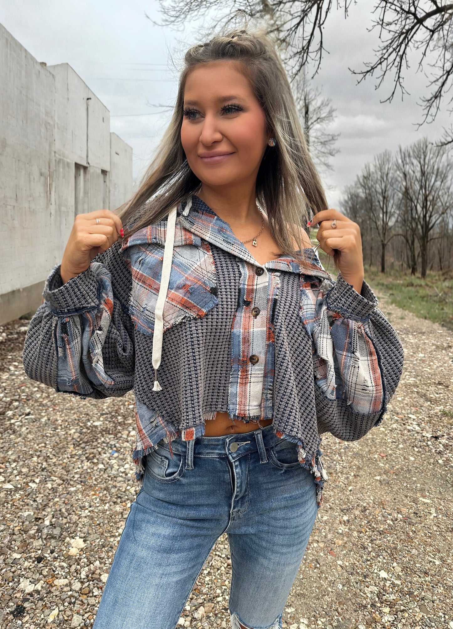 Exactly What I Need Navy Button Up Sweater Top