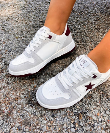 Step Up Maroon Vintage Havana Sneakers Shoes