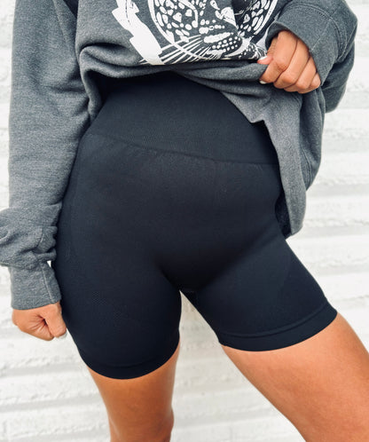 High Waist Scrunch Butt Biker Shorts