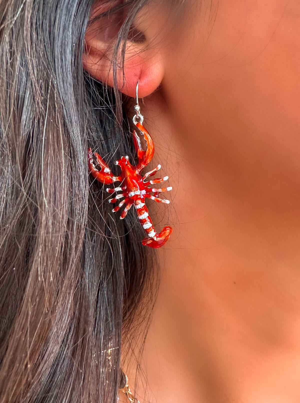 Take Me To The Boil Crawfish Earrings