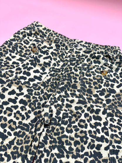 On The Prowl Leopard Print Drawstring Pants