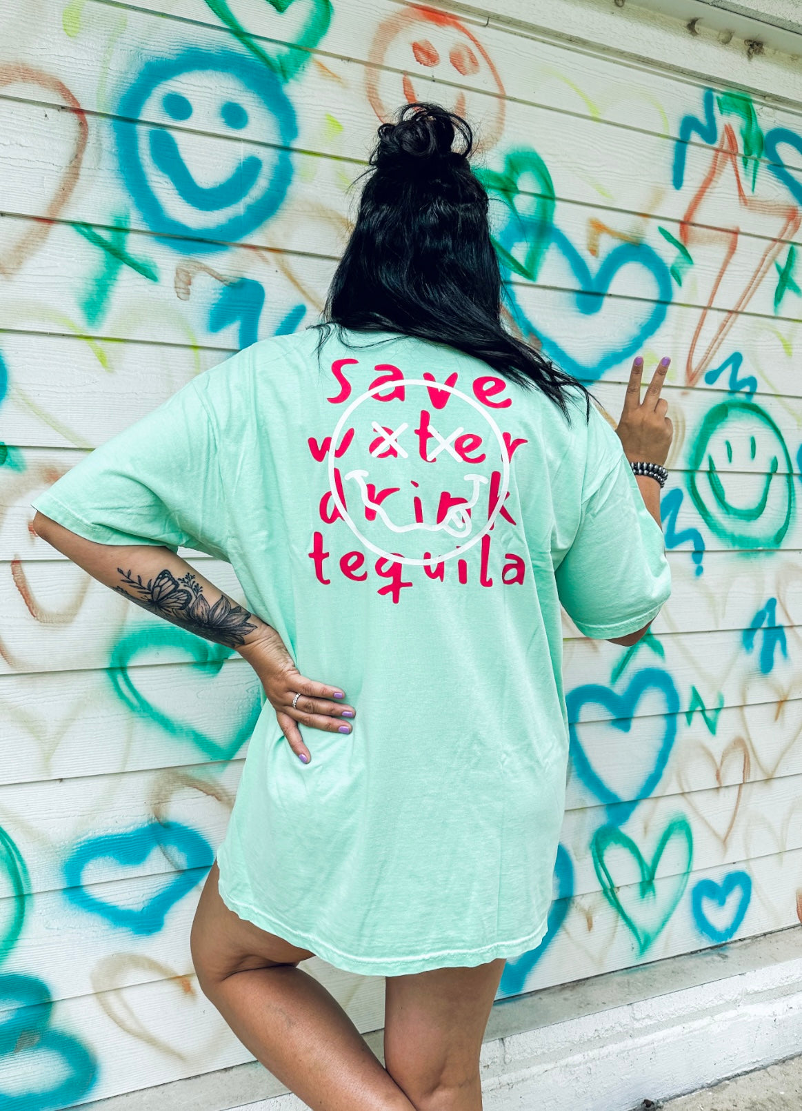 Save Water Drink Tequila Graphic T-shirt