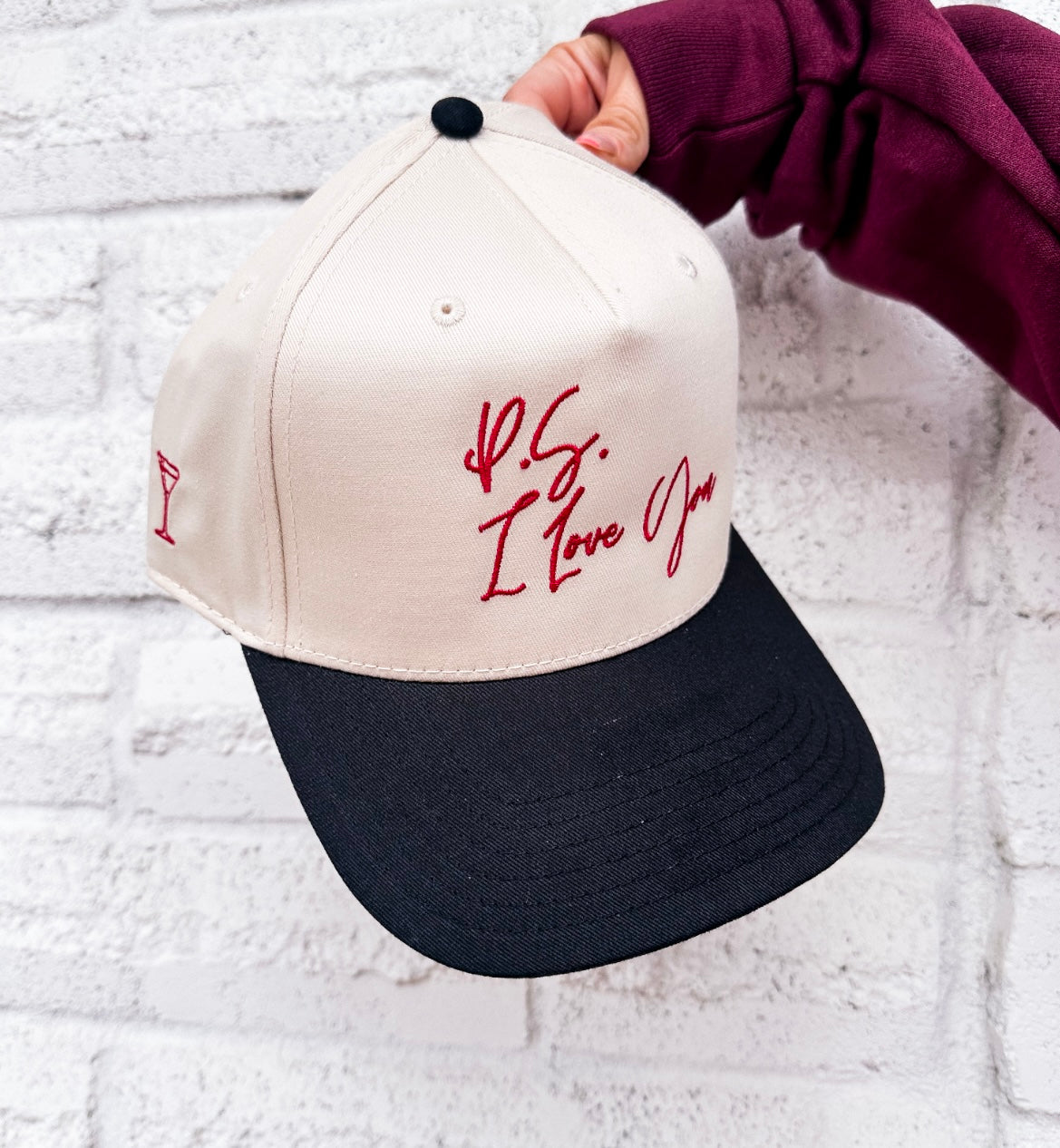 P.S I Love You Embroidered Hat