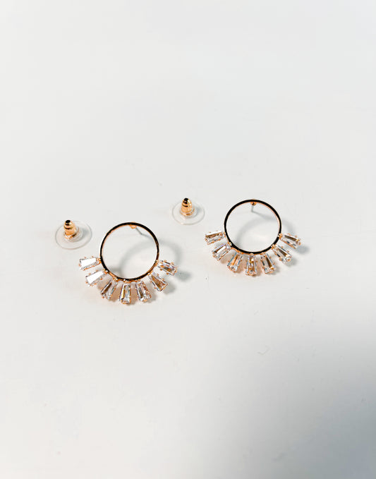 Classy Walk Gold Diamond Studs